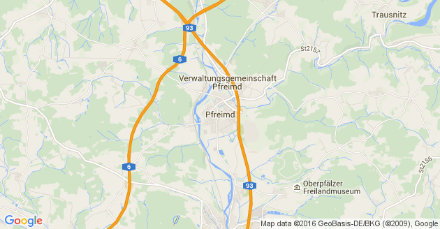 Karte Pfreimd
