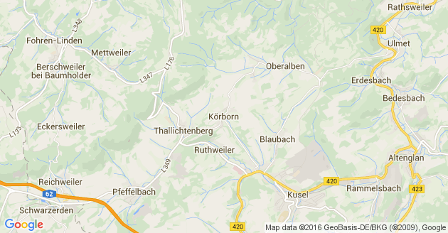 Karte Körborn