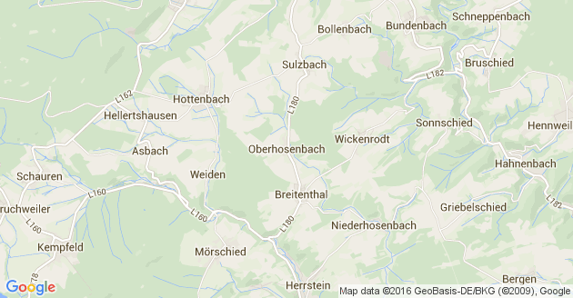 Karte Oberhosenbach