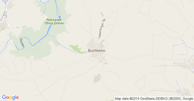 Karte Buchheim Kreis Tuttlingn