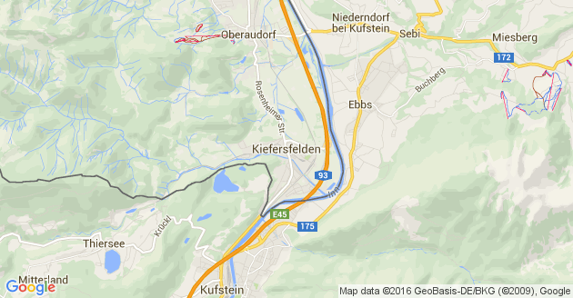 Karte Kiefersfelden