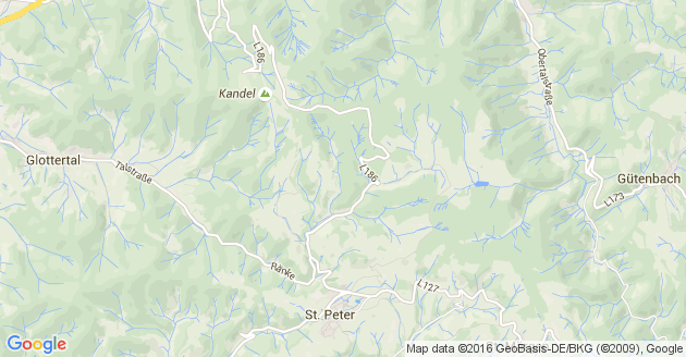 Karte Sankt Peter im Schwarzwald