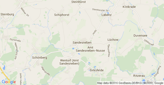 Karte Lüchow bei Sandesneben