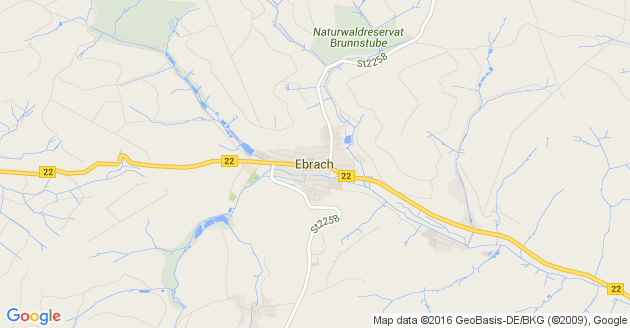 Karte Ebrach in Oberfranken