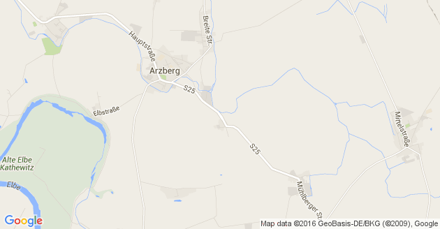 Karte Arzberg bei Torgau