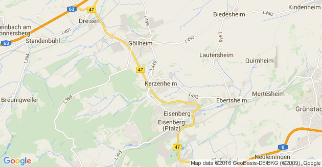 Karte Kerzenheim