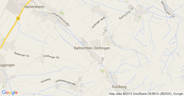Karte Ballrechten Dottingen