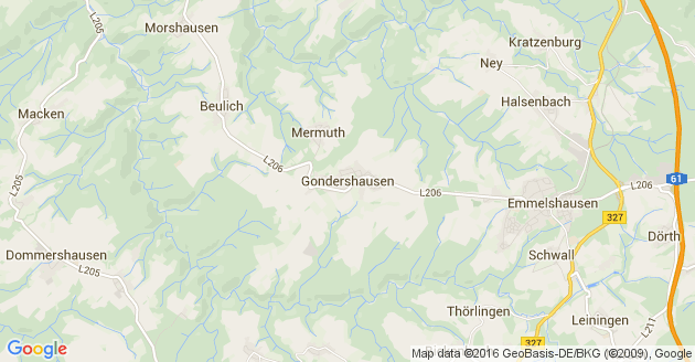 Karte Gondershausen