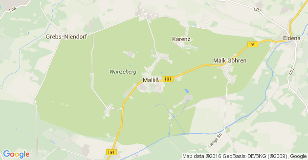 Karte Malliß
