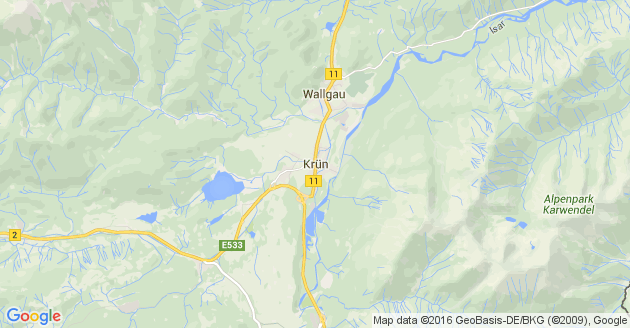 Karte Krün