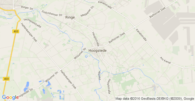 Karte Hoogstede