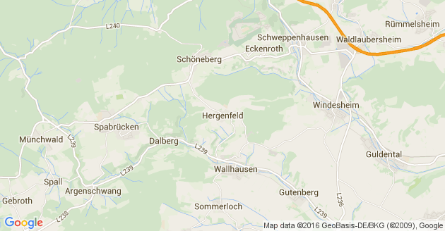 Karte Hergenfeld