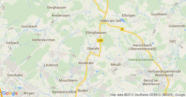 Karte Oberahr