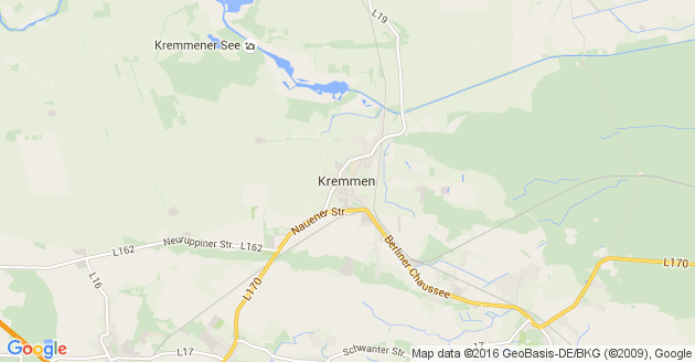 Karte Kremmen
