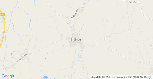 Karte Bidingen
