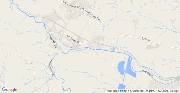 Karte Bruckmühl an der Mangfall