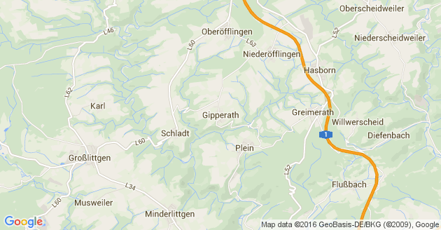 Karte Gipperath