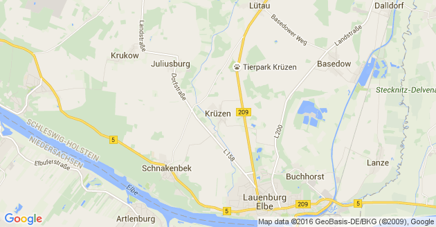 Karte Krüzen