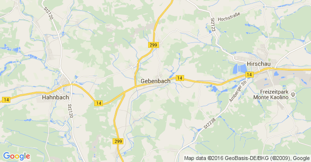 Karte Gebenbach