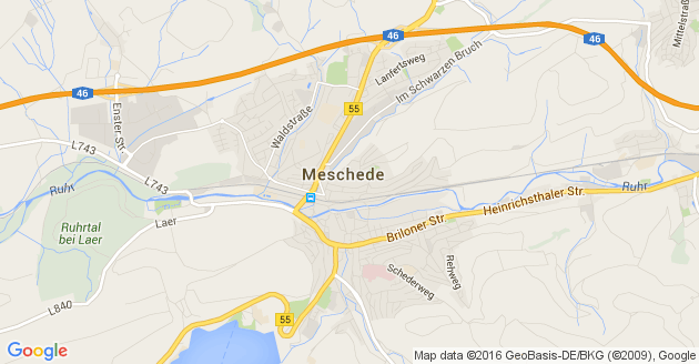 Karte Meschede               