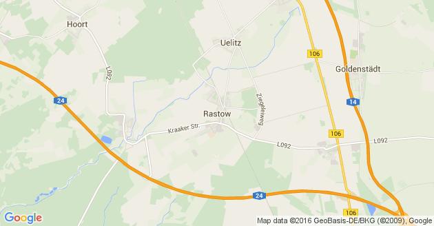 Karte Rastow