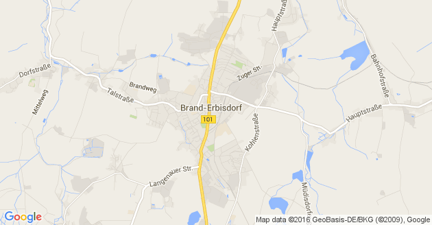 Karte Brand Erbisdorf
