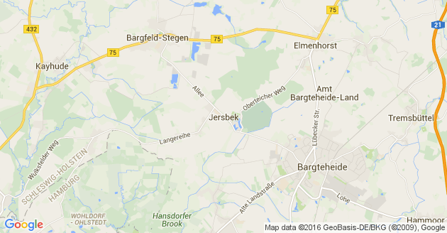 Karte Jersbek