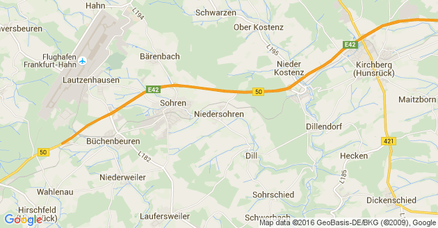 Karte Niedersohren