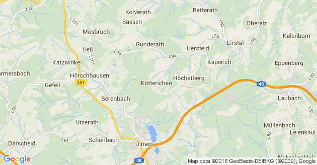 Karte Kötterichen