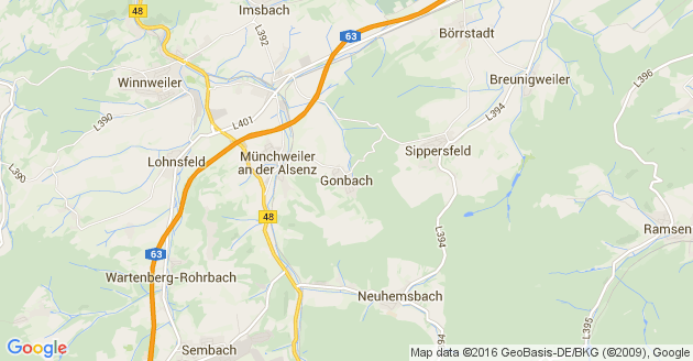Karte Gonbach