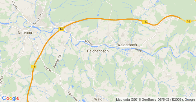 Karte Reichenbach in der Oberpfalz