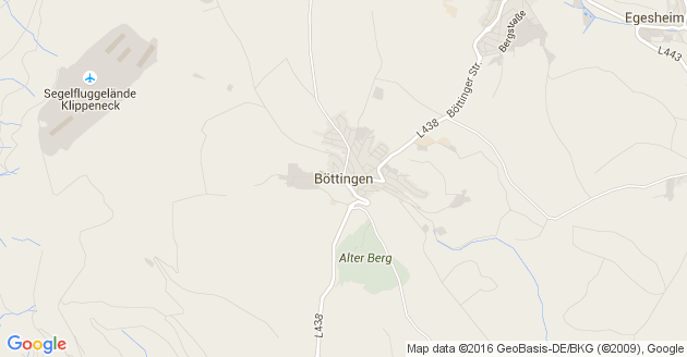 Karte Böttingen Kreis Tuttlingen