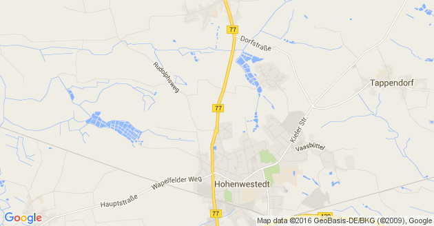 Karte Bokhorst bei Schenefeld in Mittelholstein