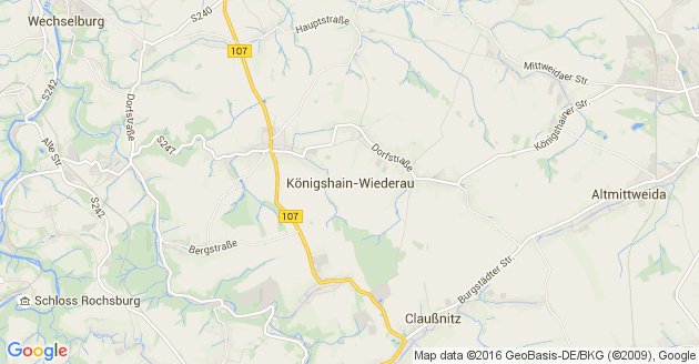 Karte Königshain Wiederau