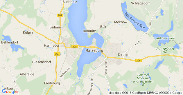 Karte Kittlitz bei Ratzeburg