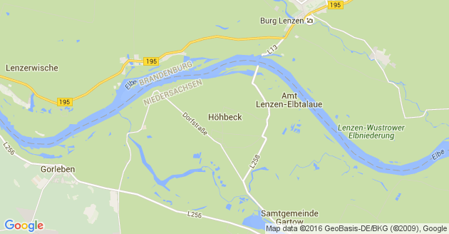 Karte Höhbeck