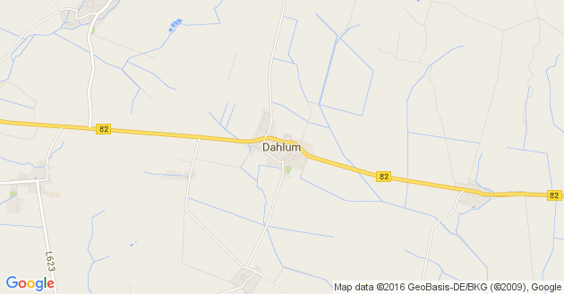 Karte Dahlum