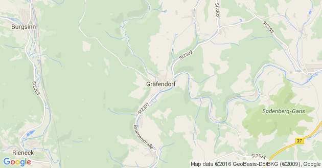 Karte Gräfendorf in Bayern