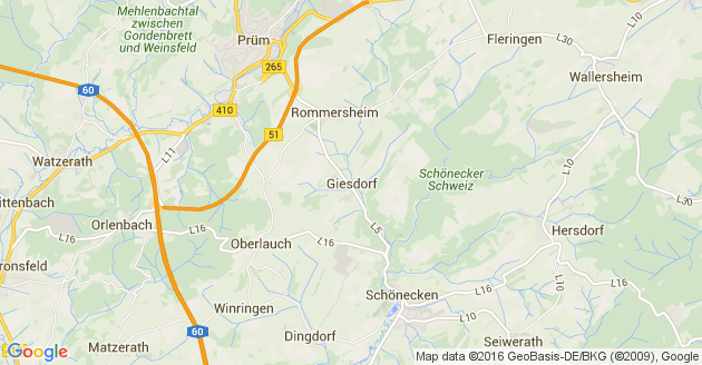Karte Giesdorf