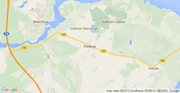 Karte Penkow