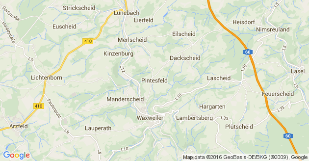 Karte Pintesfeld