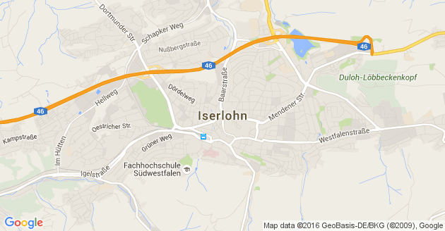 Karte Iserlohn               