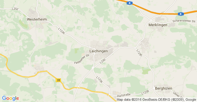 Karte Laichingen