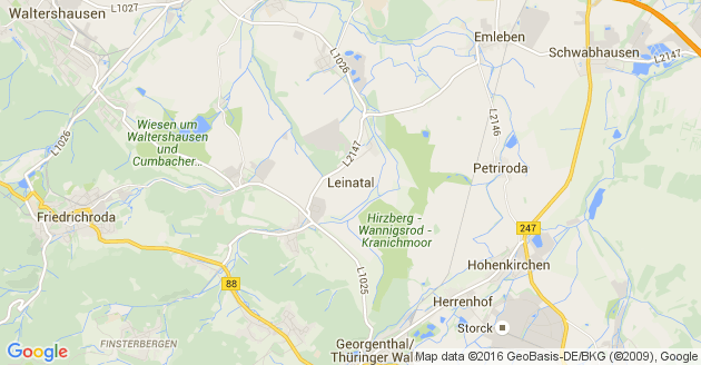 Karte Leinatal