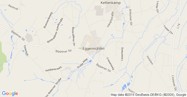 Karte Eggermühlen