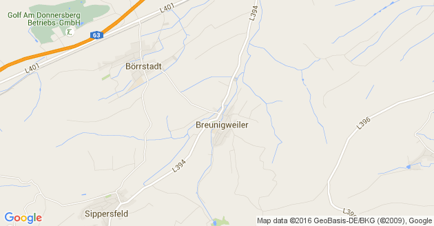 Karte Börrstadt in der Pfalz
