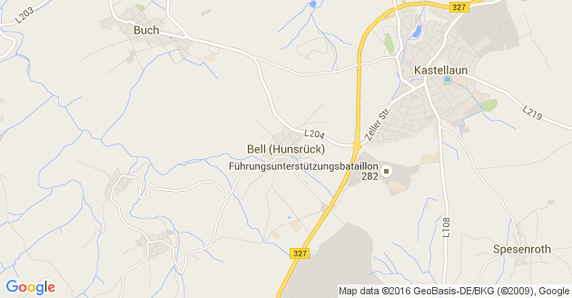 Karte Bell im Hunsrück