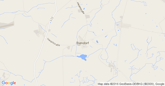 Karte Biendorf bei Bad Doberan