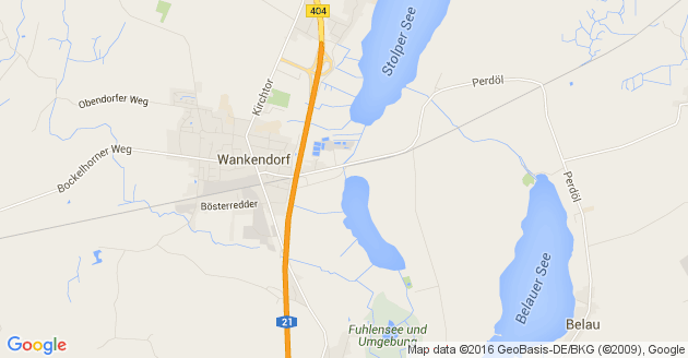 Karte Belau bei Wankendorf