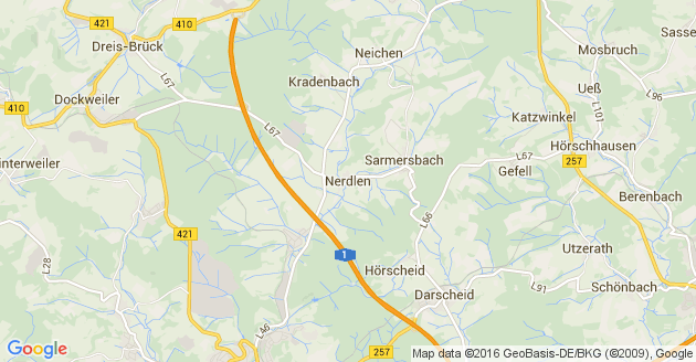 Karte Nerdlen